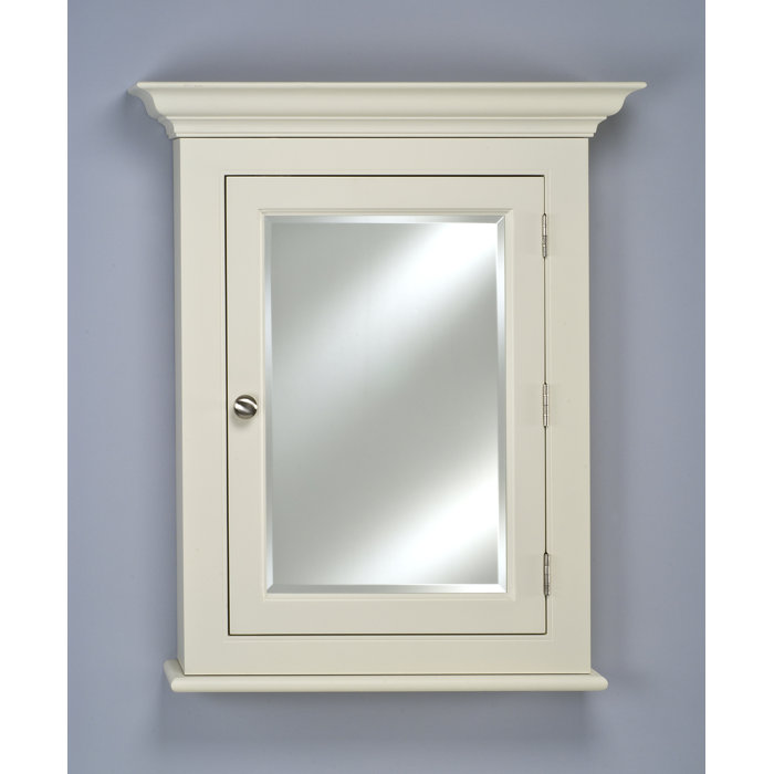 Charlton Home® Tilstone Surface Mount Framed 1 Door Medicine with Adjustable Shelves